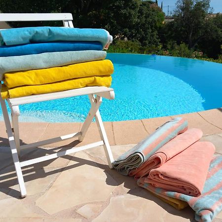 4-Star Private Villa With Heated Pool And Panoramic Sea View At Gulf De Saint Tropez كافالير سور مير المظهر الخارجي الصورة
