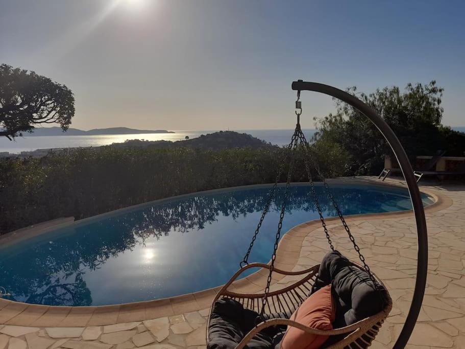 4-Star Private Villa With Heated Pool And Panoramic Sea View At Gulf De Saint Tropez كافالير سور مير المظهر الخارجي الصورة
