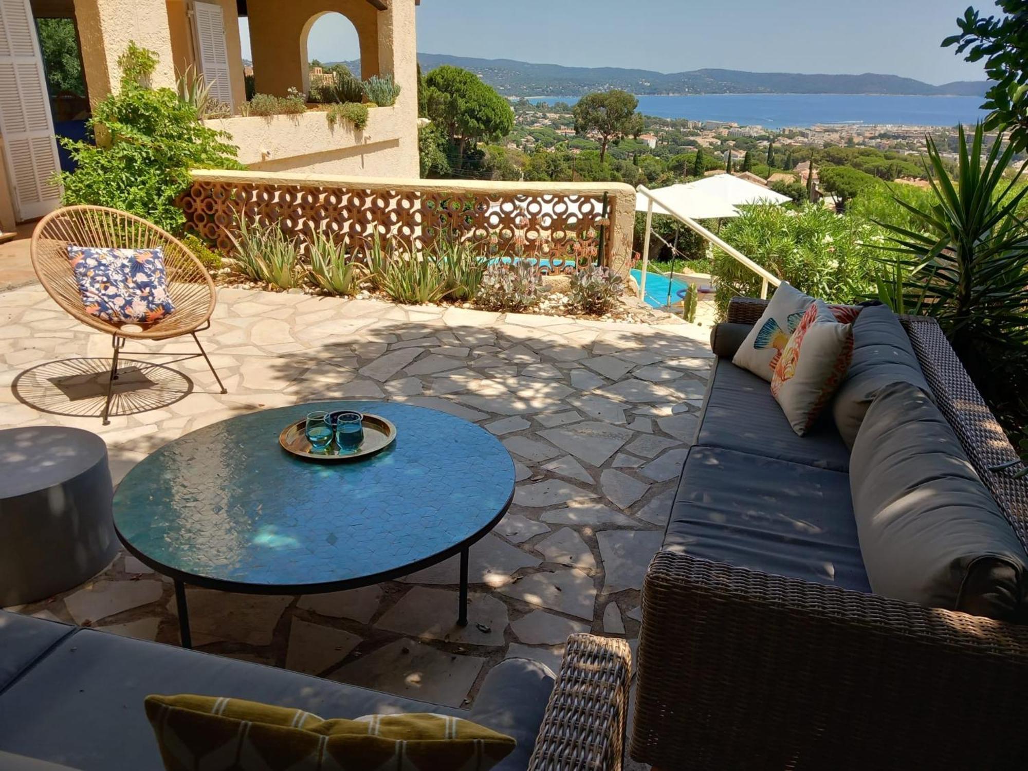 4-Star Private Villa With Heated Pool And Panoramic Sea View At Gulf De Saint Tropez كافالير سور مير المظهر الخارجي الصورة