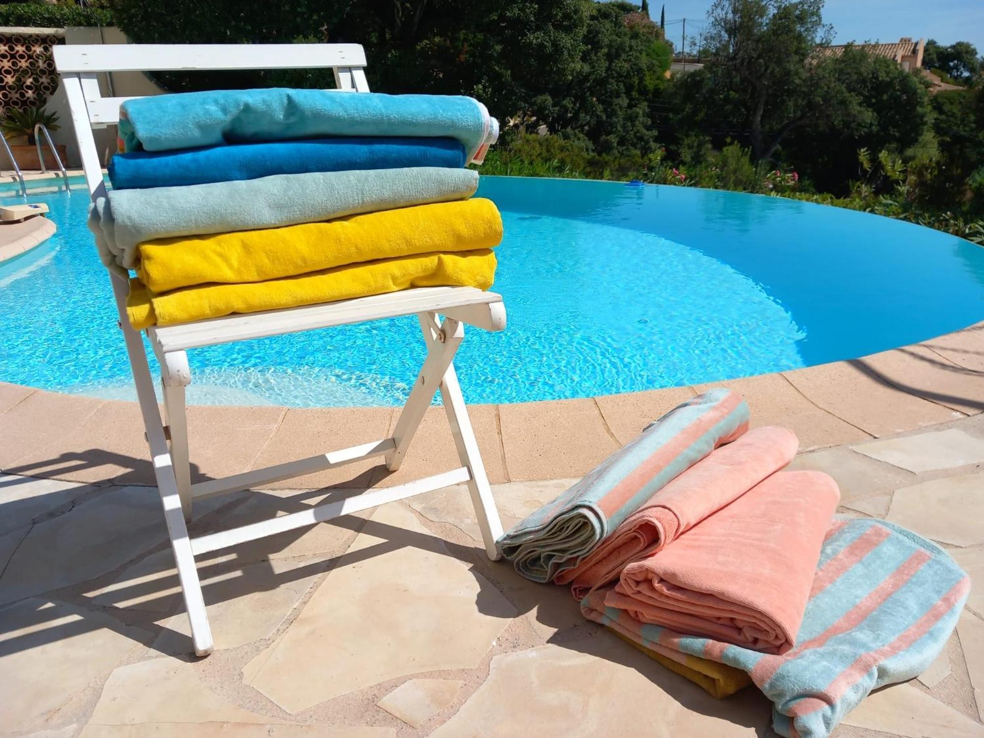 4-Star Private Villa With Heated Pool And Panoramic Sea View At Gulf De Saint Tropez كافالير سور مير المظهر الخارجي الصورة