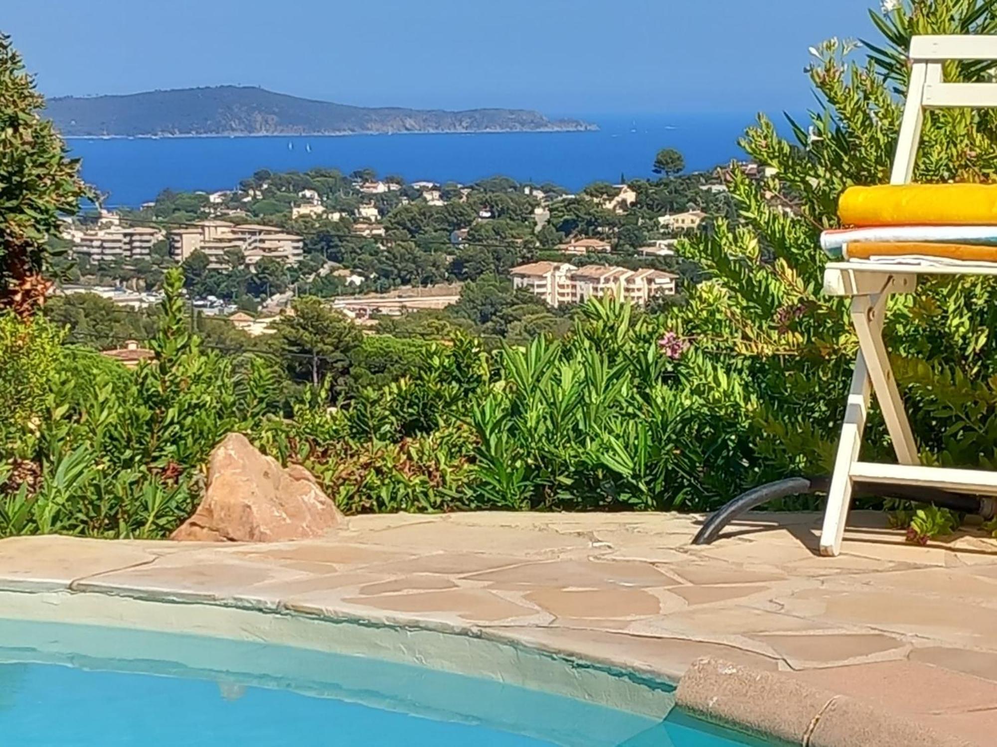 4-Star Private Villa With Heated Pool And Panoramic Sea View At Gulf De Saint Tropez كافالير سور مير المظهر الخارجي الصورة
